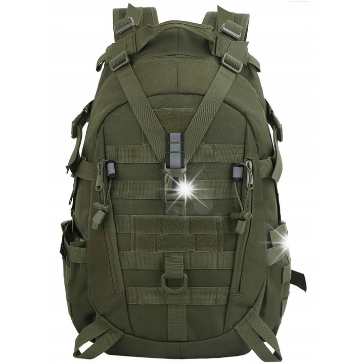Rucsac militar BSH ADVENTURE PL-005B, 35L, verde, 500x320x210mm, 3 compartimente
