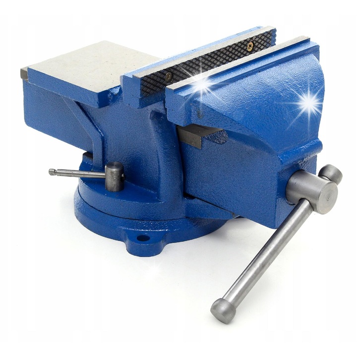 Menghina rotativa 150 mm cu nicovala, Kraft&Dele, constructie solida, max. deschidere 155 mm, 360° rotire