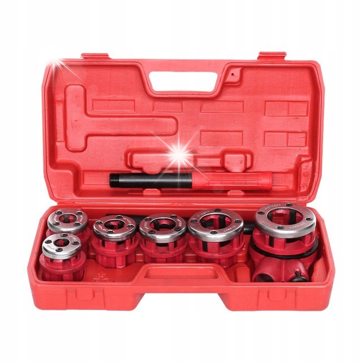 Комплект от 6 елемента за нарязване на резба, 1/4" - 1 1/4"