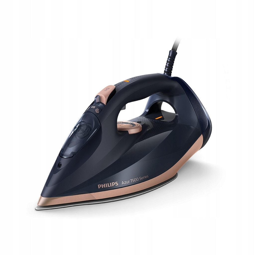 Fier de calcat Philips DST7510/80, 3200 W, abur continuu 55 g/min, usor de curatat, rezervor 300 ml, negru