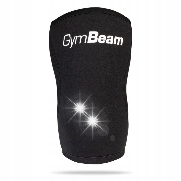 Protectie genunchi neopren, GymBeam, set 2 bucati, 7 mm, elastic, negru