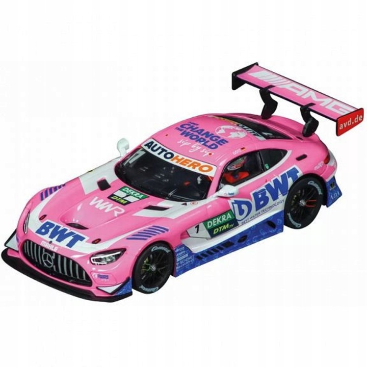 Masina de curse Carrera DIGITAL 132 Mercedes AMG GT3 Evo, Nr. 1, scara 1:32, faruri xenon, control digital