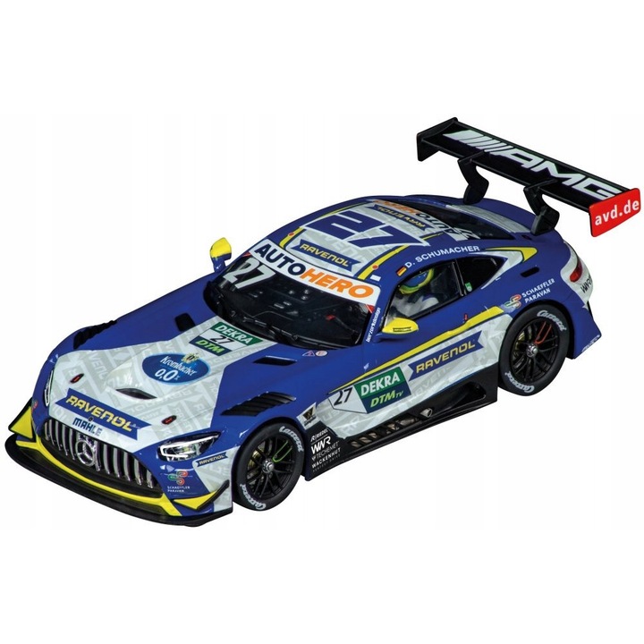 Masinuta Carrera Evolution Mercedes AMG GT3 Evo DTM 2022, 1:32, lumini fata si spate functionale, recomandata copiilor de la 8 ani