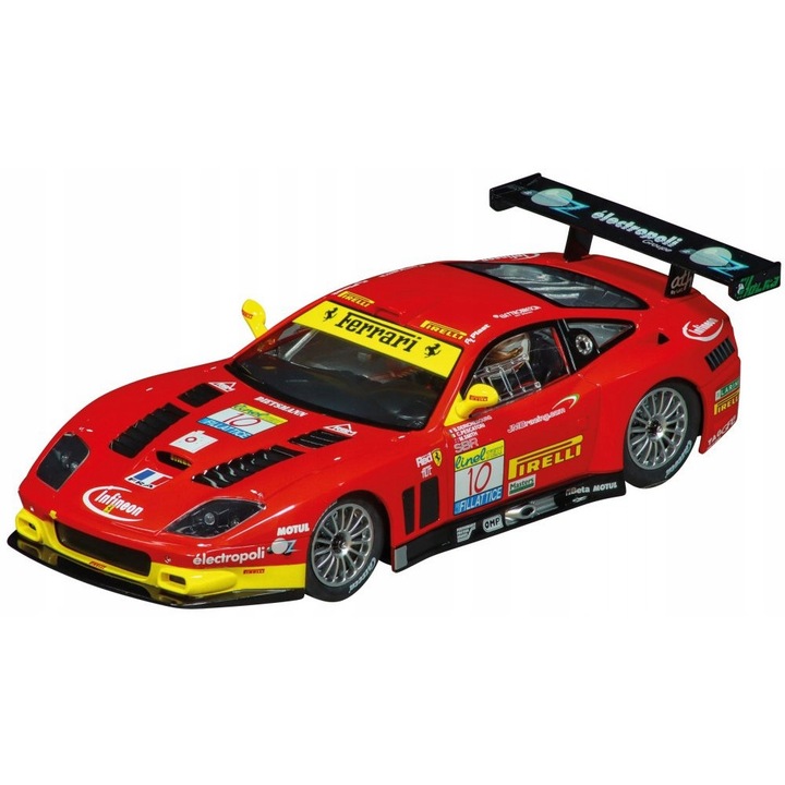 Masina de jucarie Carrera DIGITAL 124 Ferrari 296 GT3 "Emil Frey Racing, No.14", scara 1:24, sistem digital, lumini functionale, colorat