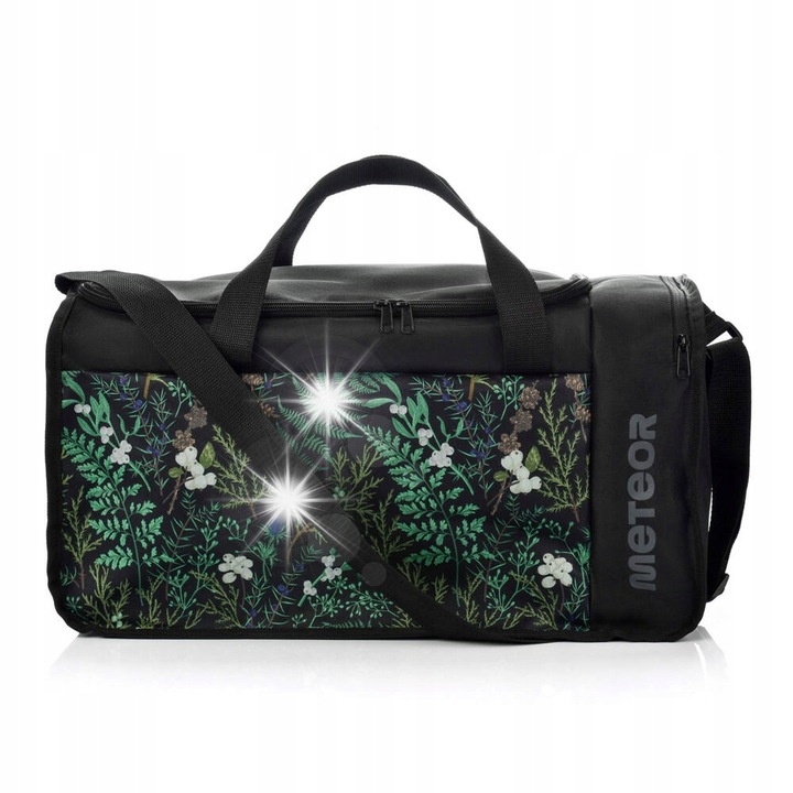 Torba fitness Meteor Odyn 40L, verde, impermeabila, cu curea reglabila