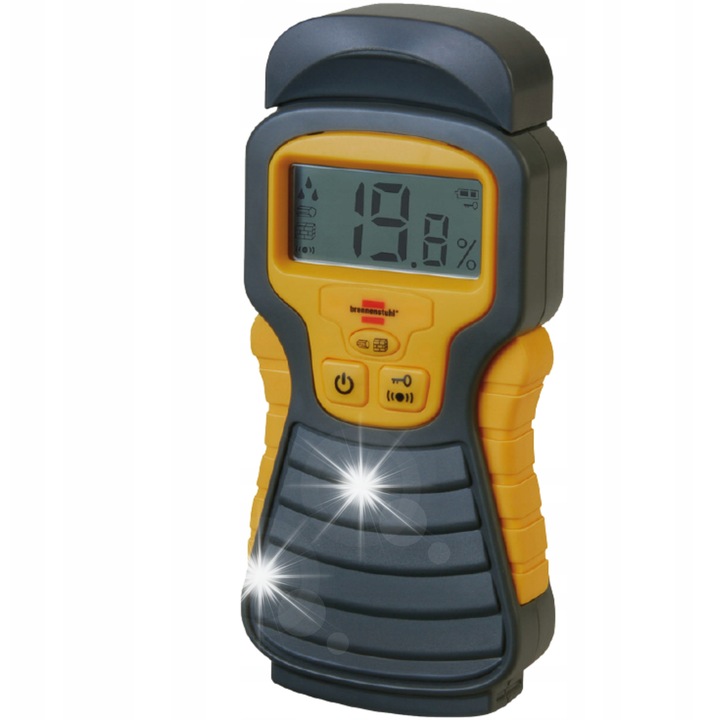 Влагомер с LCD фенерче, за строителни материали, с функция Hold, LCD