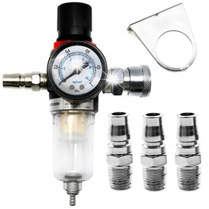 Reductor de presiune cu dehidrator KD1495, 1/4, pentru aparate pneumatice