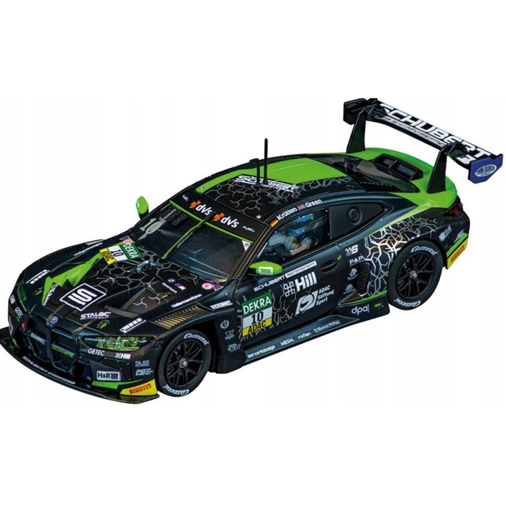 Masinuta Carrera Evolution, BMW M4 GT3, detalii fidele, lumini fata/spate, 1:32