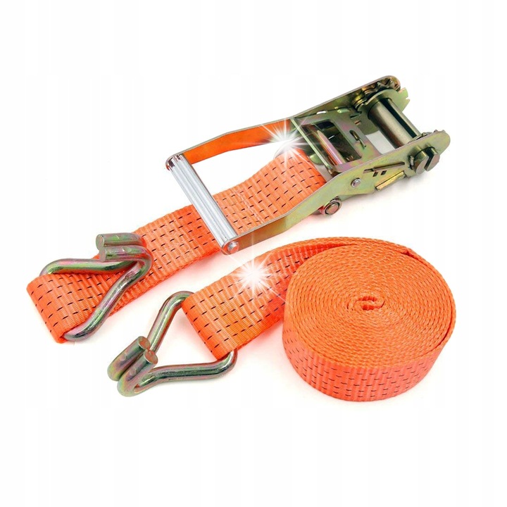 Curea de transport 8m, Kraft&Dele, 50mm, 5000kg, portocaliu