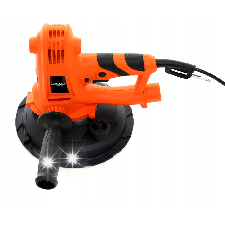 Slefuitor pentru gips si tencuiala 1400W, cu sistem de colectare a prafului, dimensiuni compacte