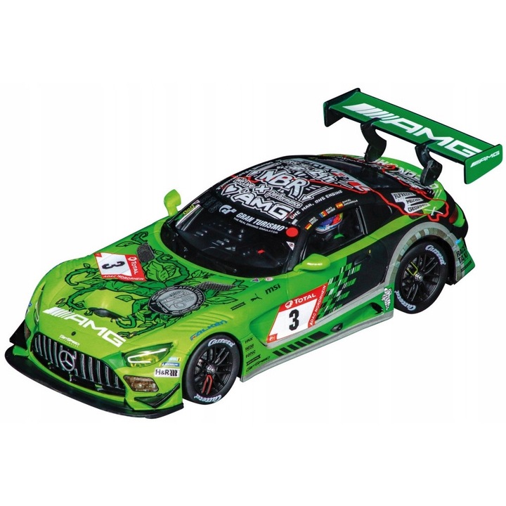 Masinuta Carrera EVOLUTION Mercedes-AMG GT3 Evo, 1:32, efecte luminoase, plastic