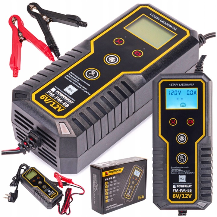 Redresor pentru baterie 6V/12V, microprocesor