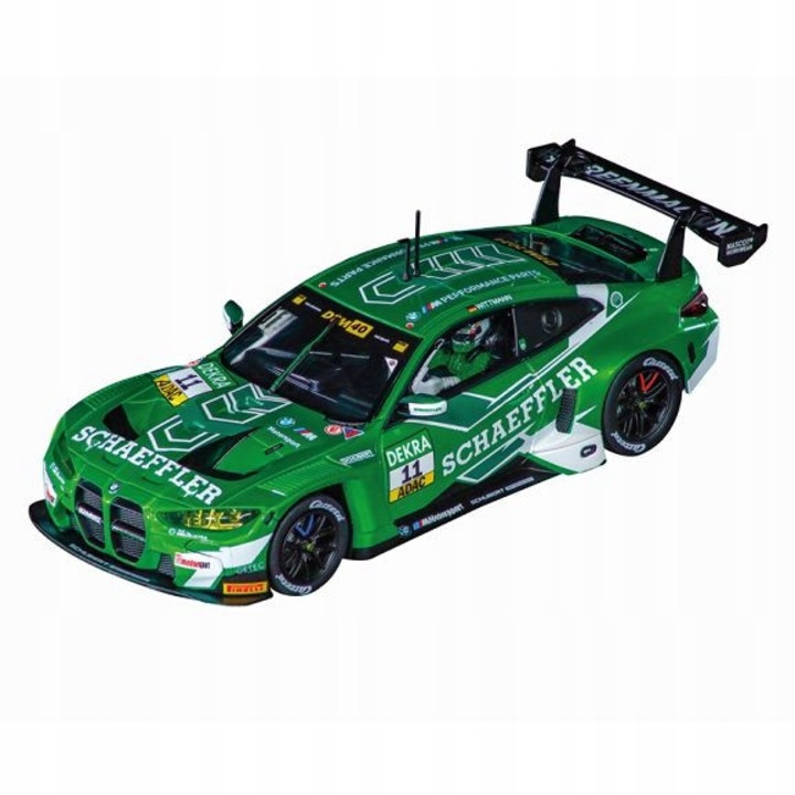 Mașină de curse Carrera DIGITAL 132 BMW M4 GT3 Schubert Motorsport DTM 2024, scara 1:32, lumini funcționale, telecomandă
