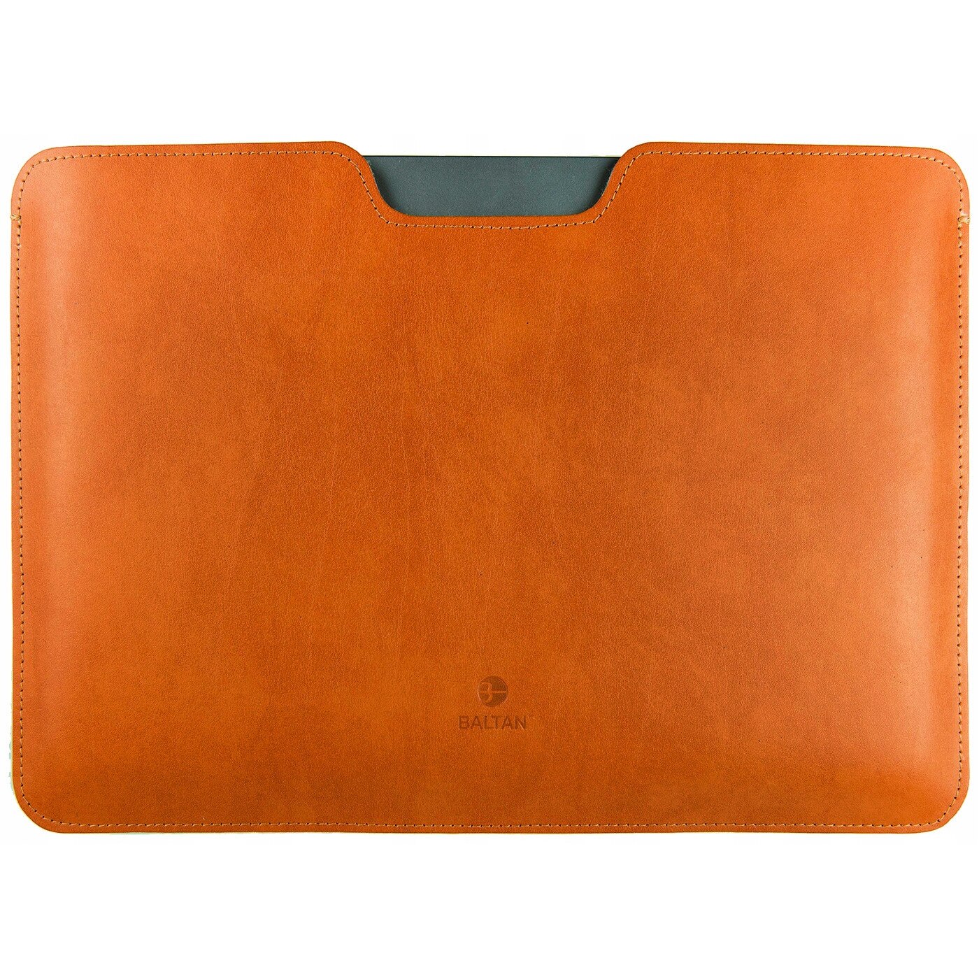 Husa laptop, Baltan, pentru MacBook Air 13'', piele naturala, impermeabil, culoare bruna