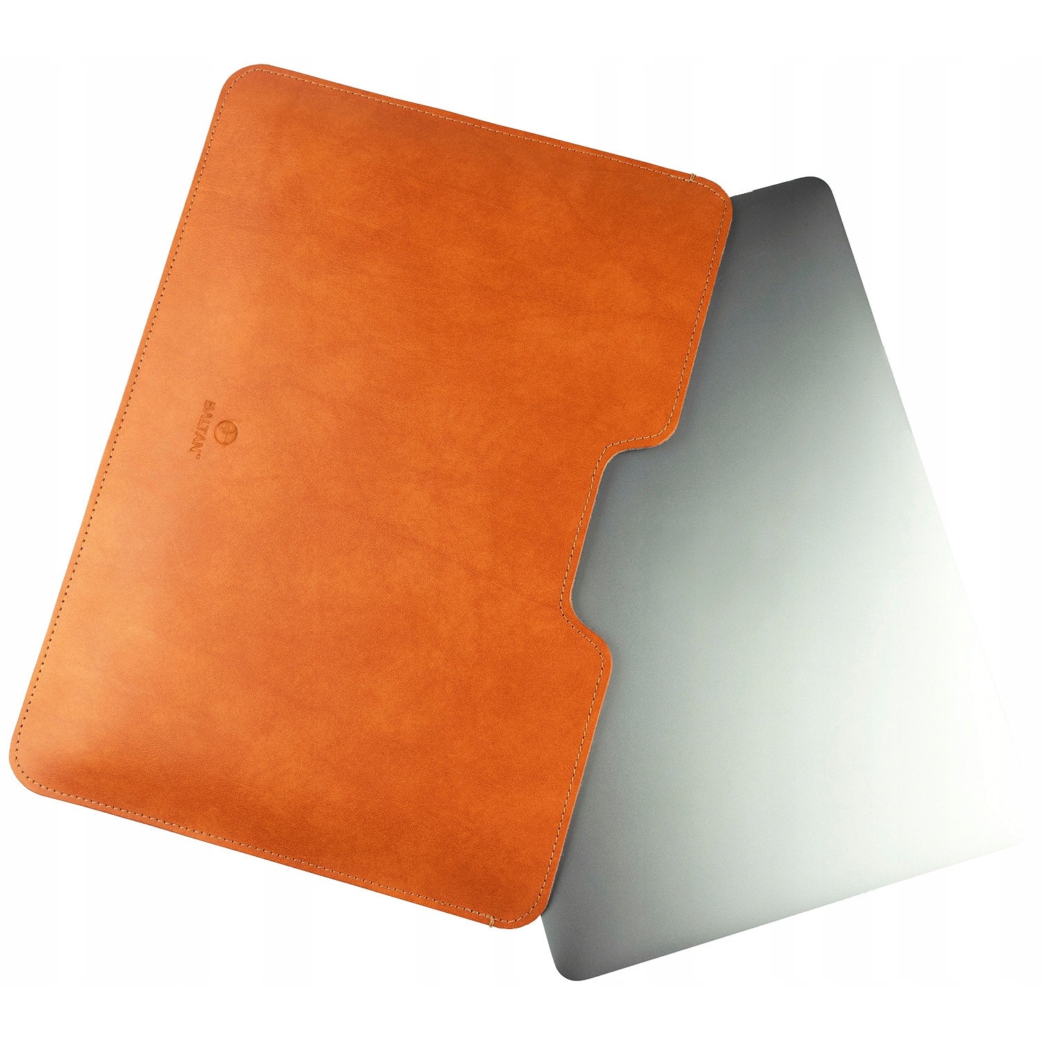 Husa laptop, Baltan, pentru MacBook Air 13'', piele naturala, impermeabil, culoare bruna