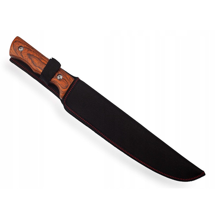 Cutit de vanatoare BSH ADVENTURE N-219B, tip Full Tang, inox, 375mm, cu husa din cordura