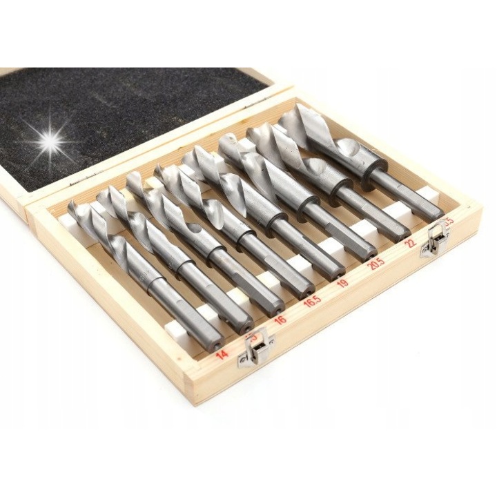 Set de 8 burghie Kraft Dele, 14-25,5mm