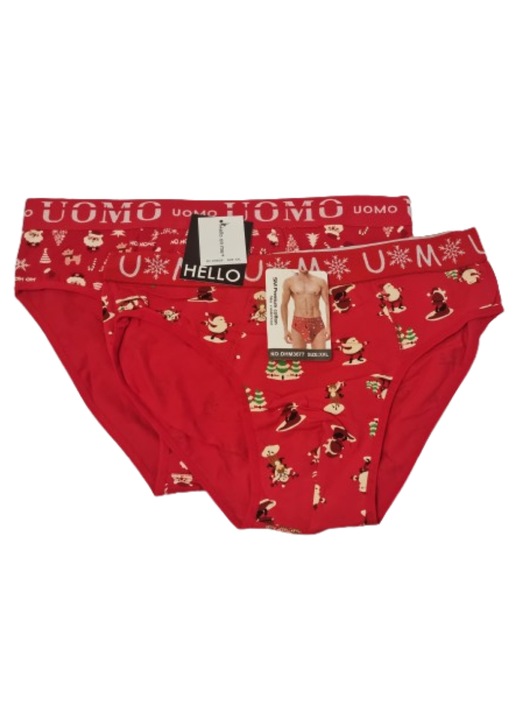 Fehérnemű ajándékszett 2 pár, Piros