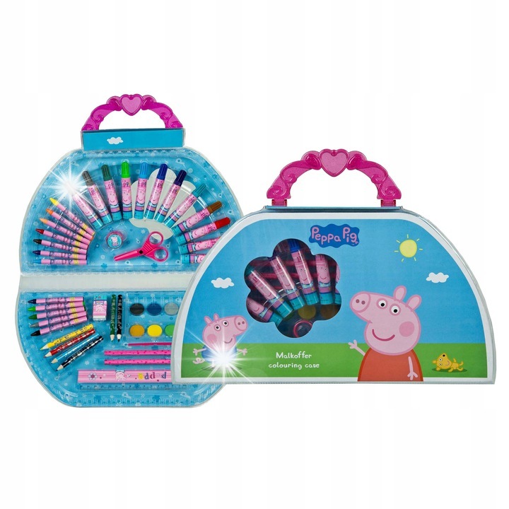 Peppa színezőkészlet, 51 darabos, vegyes színek