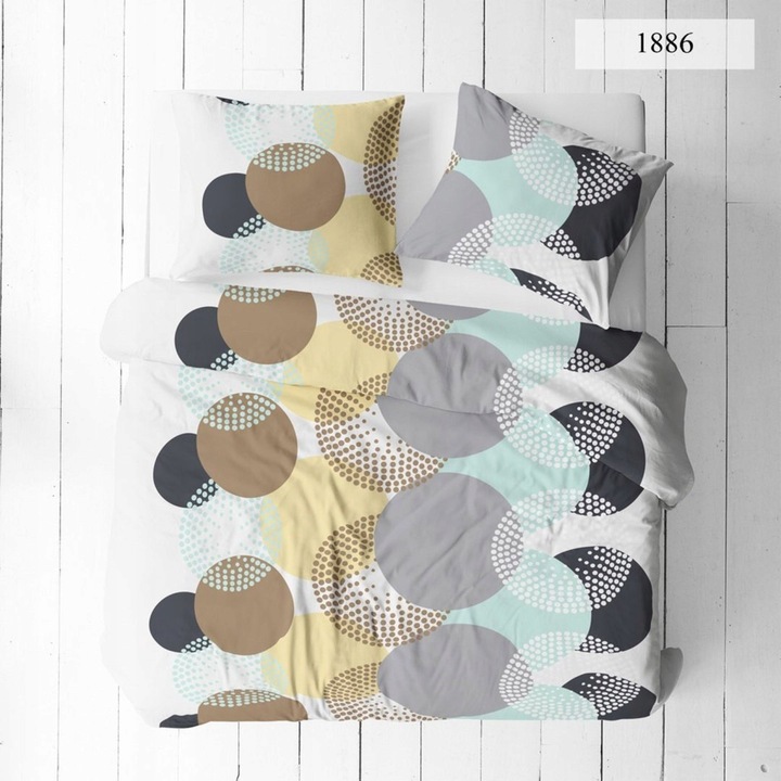 Lenjerie de pat Kora 220x200 cm, 100% Bumbac, Darymex