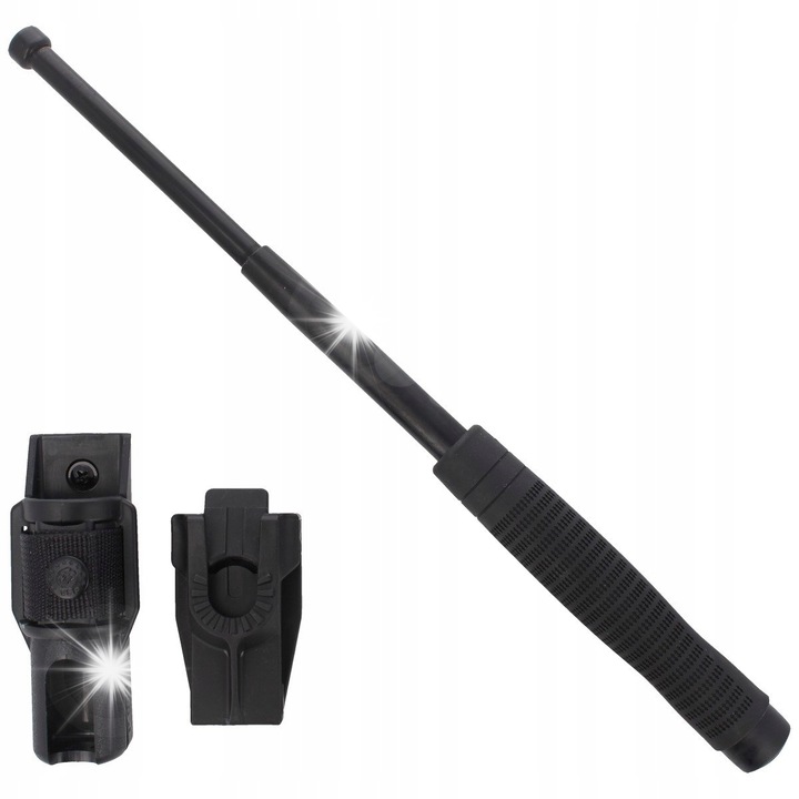 Baton telescopic ESP 16", sistem de blocare Friction Lock, negru, cu husa BH-54 360