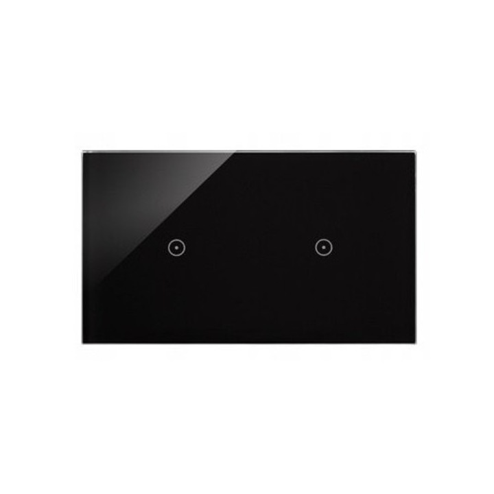 Panou tactil Kontakt-Simon S.Touch 54 Touch, 2 module, negru, montaj aplicat