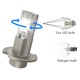 2 db H3 LED Autó Izzó Készlet, BZRSH®, 12V, H3 LED Izzó, 55W, 4500LM, Hideg Fehér Fény 6000K, 16 LED/Izzó, Plug & Play Telepítés, H3 LED Távolsági és Tompított Fény, Alacsony Fogyasztás