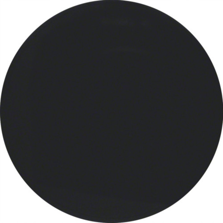 Buton Dublu Hager Berker R.1/R.3 Negru 85141131, Plastic Termoplastic, Finisaj Lucios