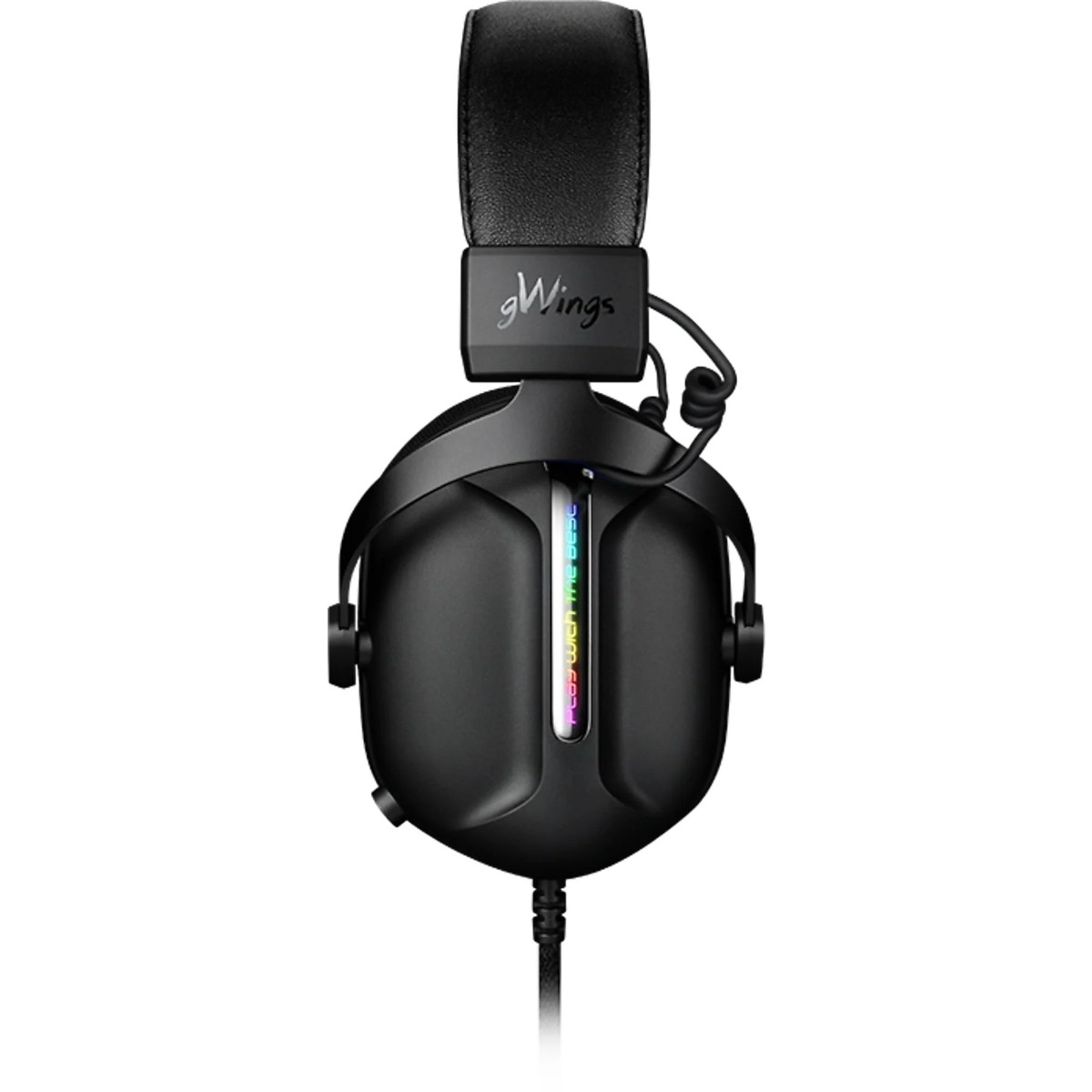 Casti Gamer, gWings 930hs, USB, RGB, 20 Hz ~ 20 KHz, 7.1, Negre