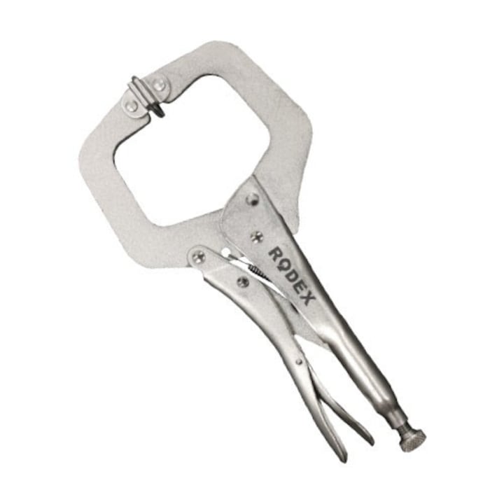 C típusú hegesztő bilincs, Rodex, 275mm, nikkelezett