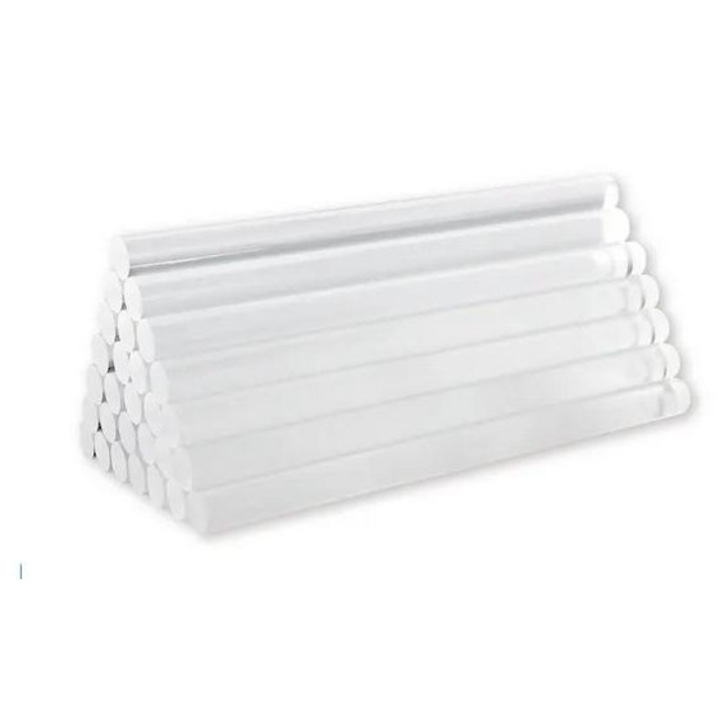 Adeziv termic Alfa Pastello 7,4mm x 20cm, transparent, pentru aplicare la cald, 1kg