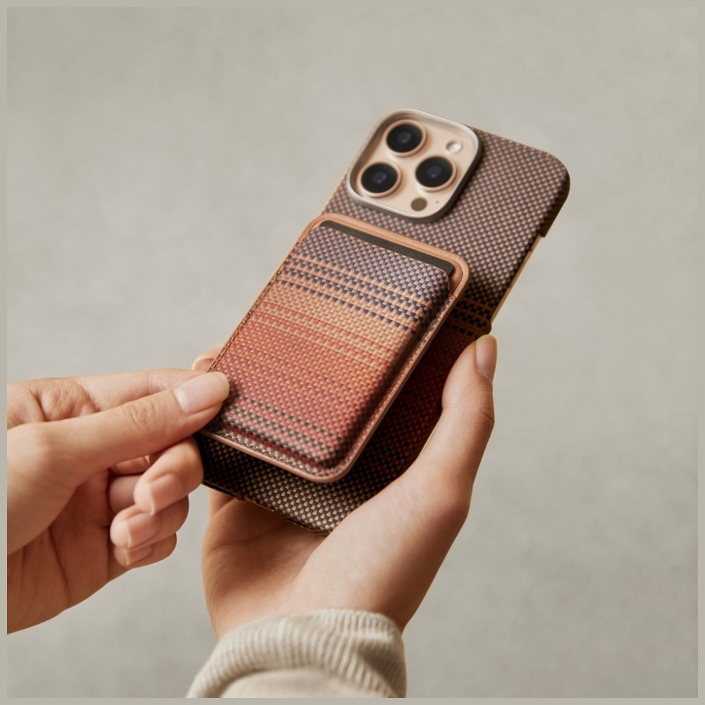 Portofel Pitaka Woven Wallet MagSafe, Sunset