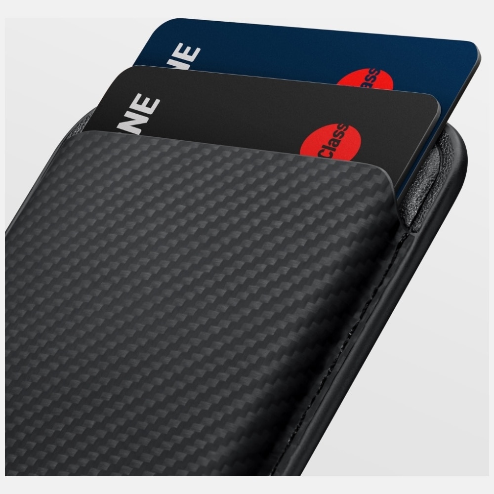Portofel Pitaka Woven Wallet MagSafe, Negru