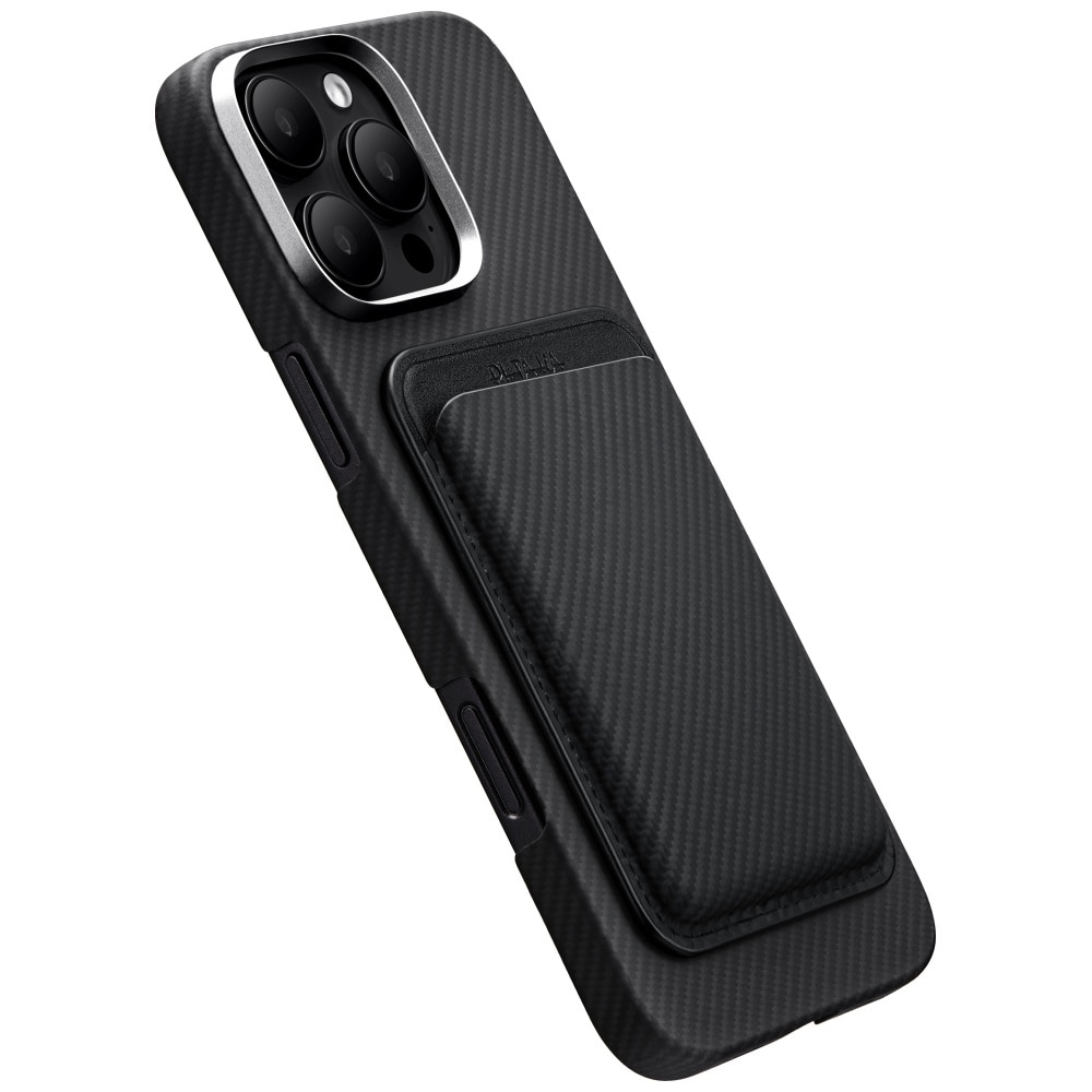 Portofel Pitaka Woven Wallet MagSafe, Negru