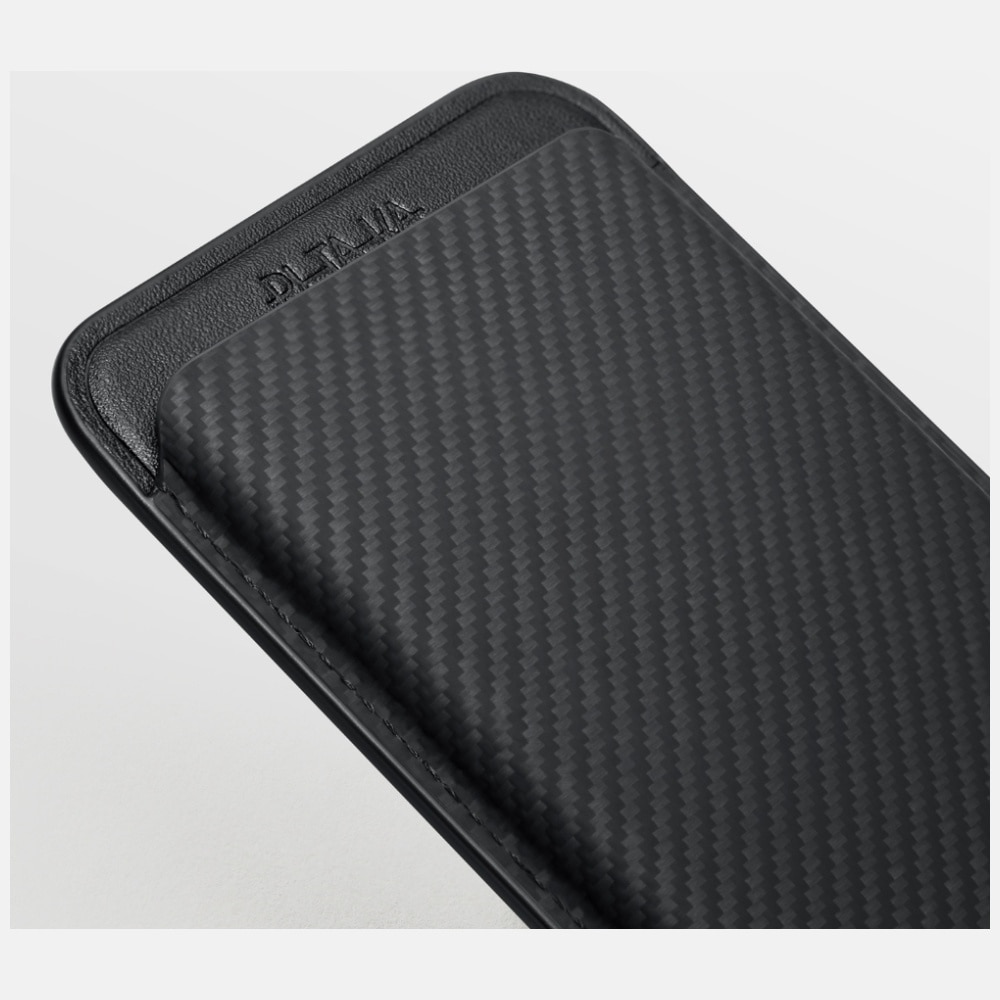 Portofel Pitaka Woven Wallet MagSafe, Negru