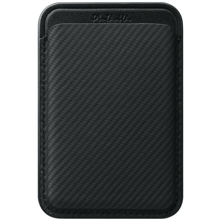Portofel Pitaka Woven Wallet MagSafe, Negru