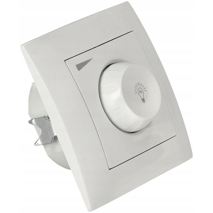 BERGE forgó LED fényerő-szabályzó, 16A, 230V, fehér, falba süllyeszthető