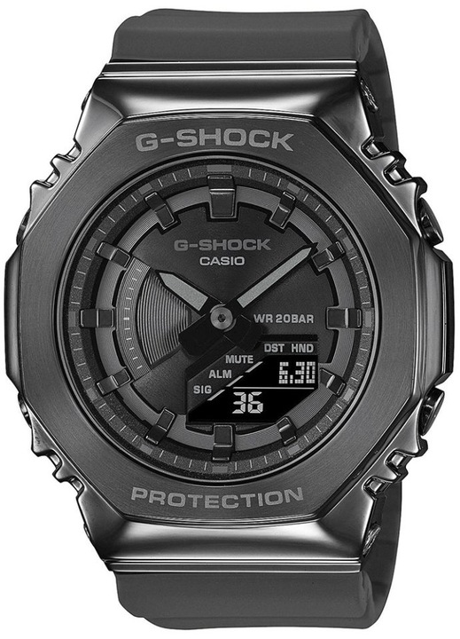 Ceas de dama G-SHOCK GM-S2100B-8AER negru sport rezistent la socuri