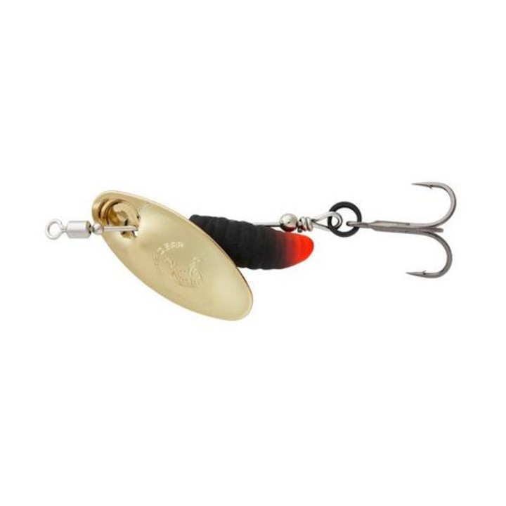 Savage Gear Grub Spinner 2.2g arany/fekete, SGY 1X BN #12 hármas horog, kompakt méret