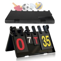 Tabela scor manuala, design cu stifturi de blocare, structura stabilizata, numere clare, design stabil, material ABS, ecologic si durabil, rezistenta la apa, scor 0-35, seturi 0-7, potrivita pentru orice tip de competitie, 28.5*21cm
