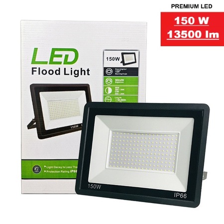 Led Model 13500 LED прожектор с халоген 150W - WYF™, 13500 lm, SLIM, студена светлина ...