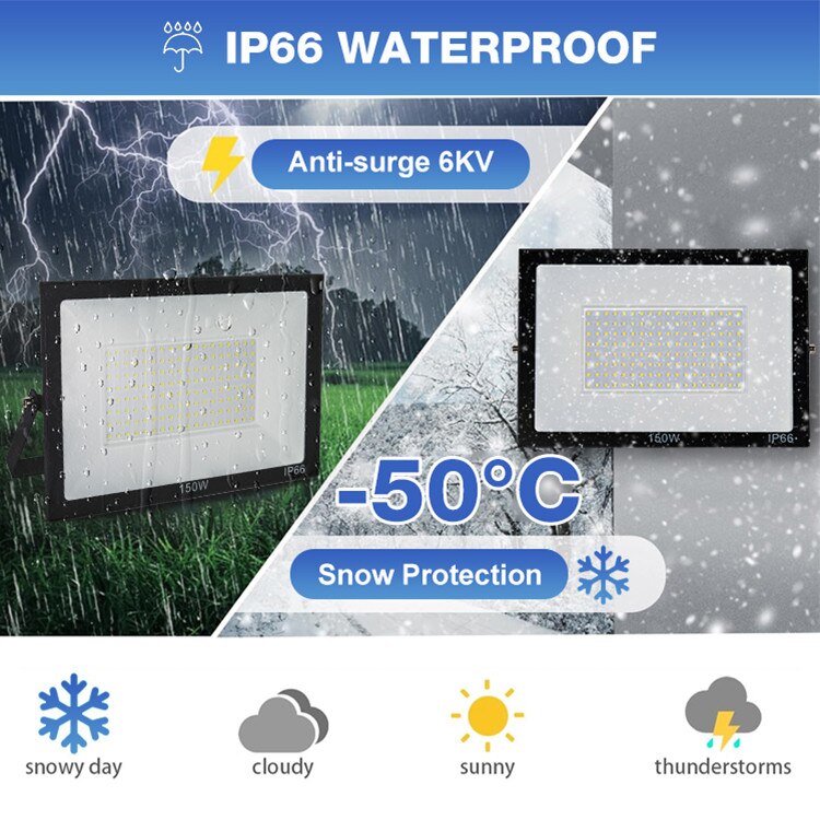 Led Model 13500 Proiector LED Profesional, 150W, 13500 lm, SLIM, lumina rece - 6500K ...