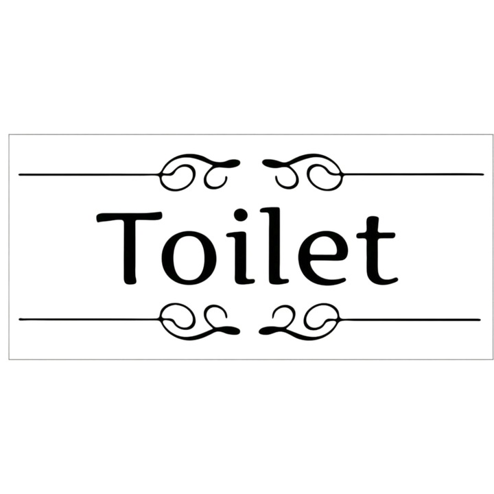 Matrica "WC", 30 x 15 cm