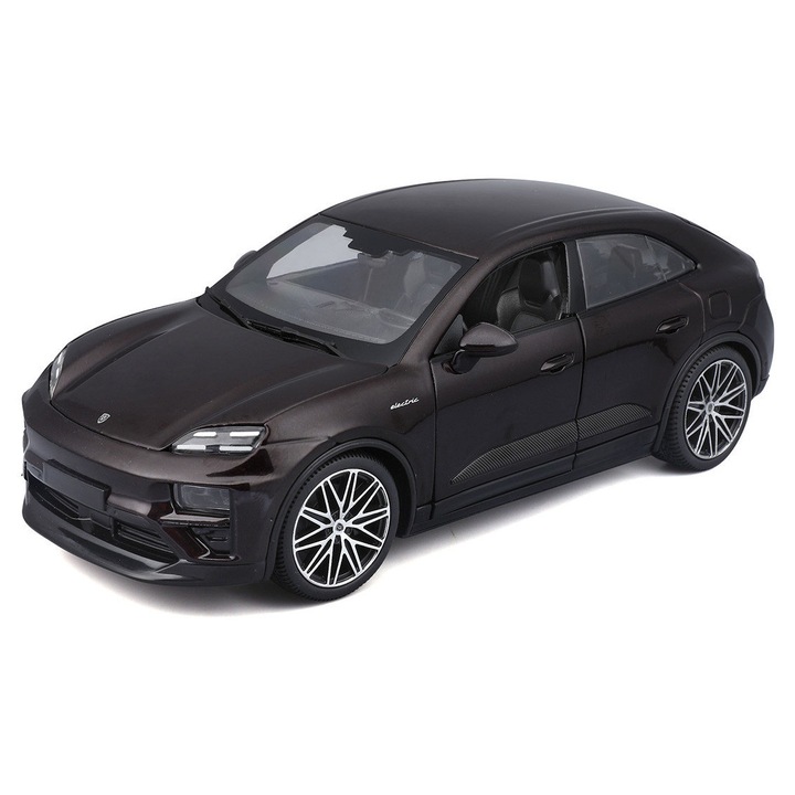 Macheta Porsche Macan Turbo electric mov inchis - 1/24 Bburago