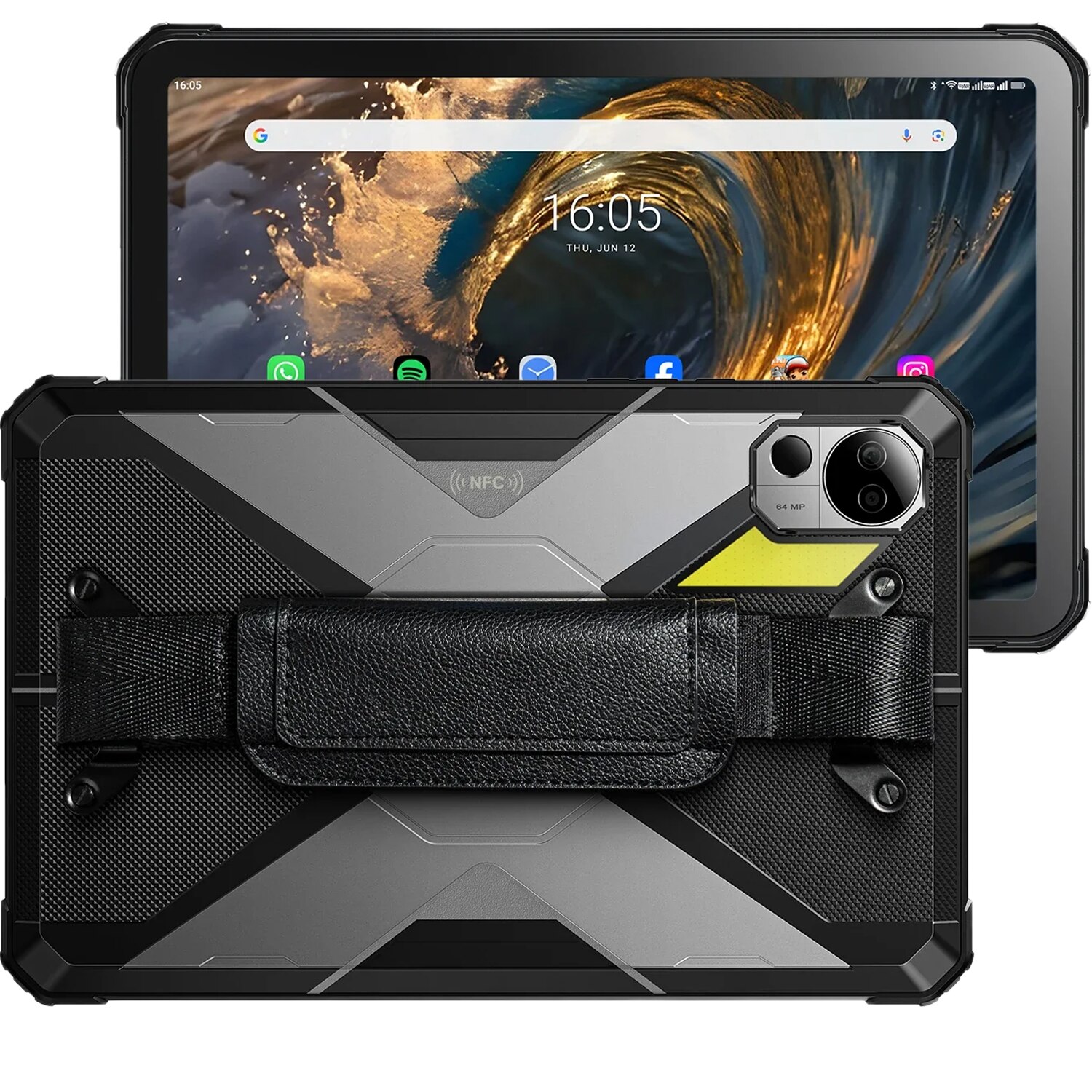 Tableta rugged Fossibot DT3, 5G, Dual SIM, Dimensity 7300, IPS