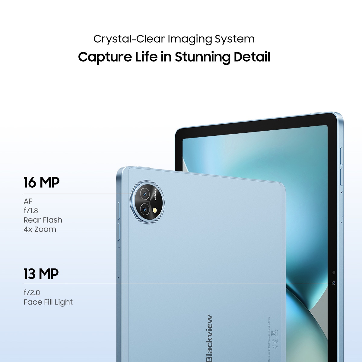 Tableta Blackview ZENO 10,11" FHD+ IPS,5G AI,90Hz, Ai Android 15, 24GB+128GB(TF 2TB), UNISOC Tiger T8200, 8800mAh, 13MP, 4 × Box Speaker, Cu tastatura, PC Mode 2.0, BT 5.0/GPS, negru