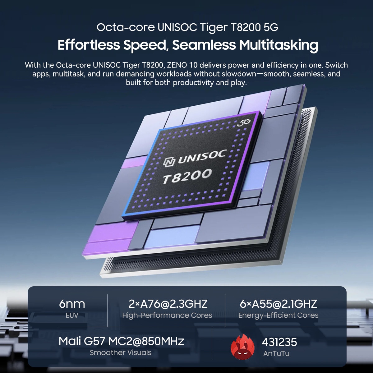 Tableta Blackview ZENO 10,11" FHD+ IPS,5G AI,90Hz, Ai Android 15, 24GB+128GB(TF 2TB), UNISOC Tiger T8200, 8800mAh, 13MP, 4 × Box Speaker, Cu tastatura, PC Mode 2.0, BT 5.0/GPS, negru