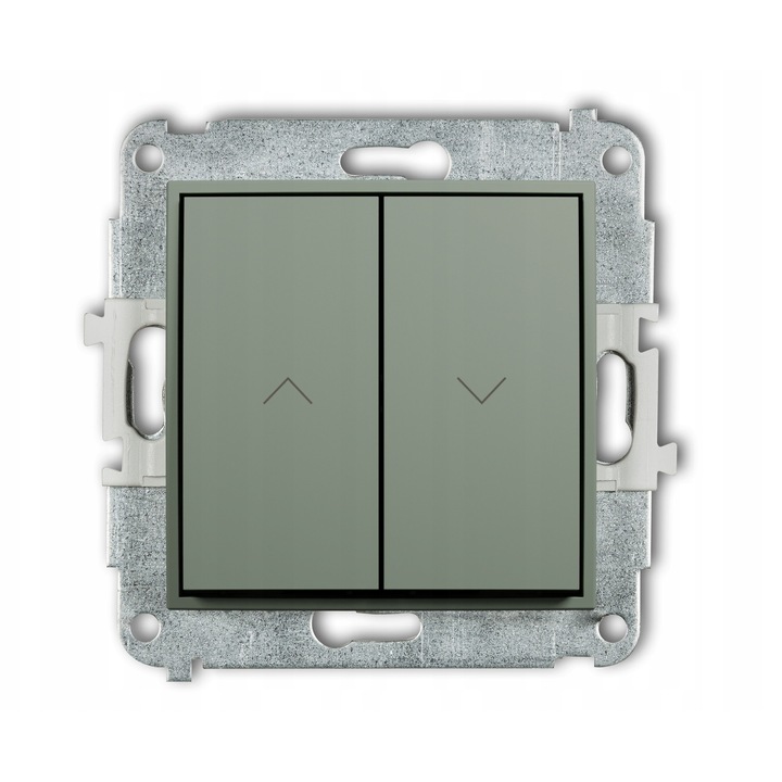 Comutator jaluzele, Karlik MINI, culoare salvie, 10AX 250V~, design modern