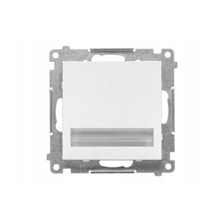 Switch electric Simon 55, Kontakt-Simon, LED 14V 0.4W, Alb neutru 4200K, finisaj mat