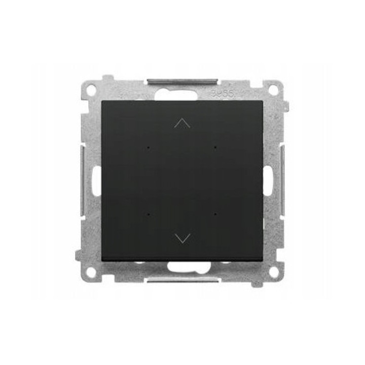 Simon 55 Wi-Fi redőnyvezérlő, matt fekete, 75x75mm